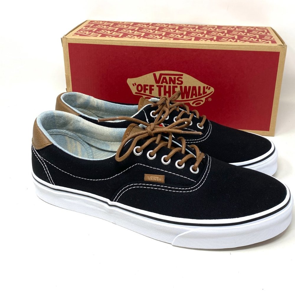 VANS Era 59 C&L Low Top Black Asid Denim Men’s Canvas Sneakers Size VN0A38FSQK3 - Picture 4 of 11